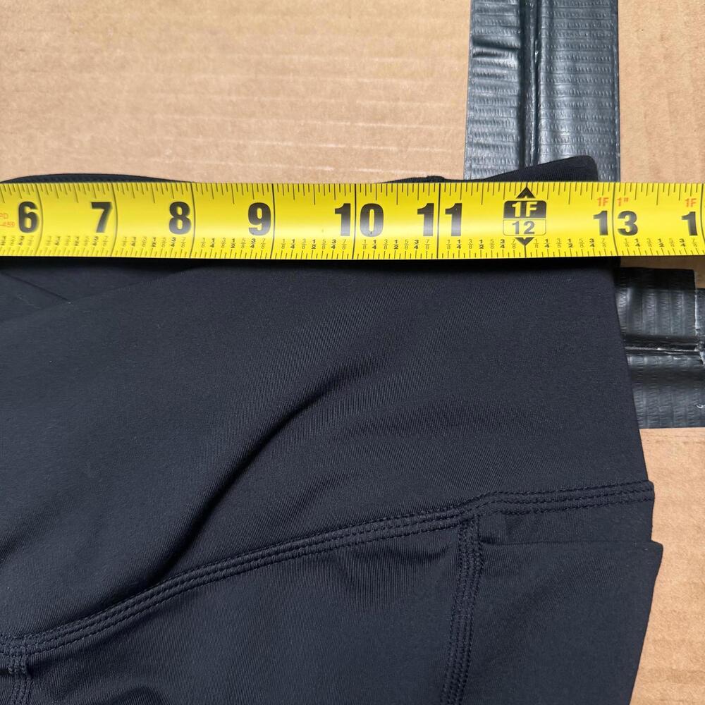 Fabletics Women's SMALL Black Oasis PureLuxe Crossover Legging 7/8 High Waist - Picture 10 of 13